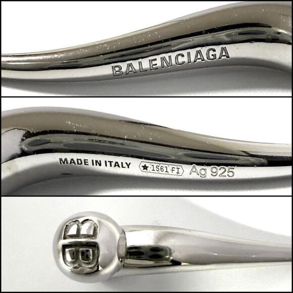 BALENCIAGA Silver Earrings - Picture 8 of 9